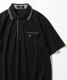 GIANNI VALENTINO（ジャンニヴァレンチノ）の「2026SS GIANNI VALENTINO/ジャンニバレンチ 裏カノコ素材 吸汗速乾 ワンポイントロゴ刺繍 リブラインポロシャツ レディース メンズ（ポロシャツ）」