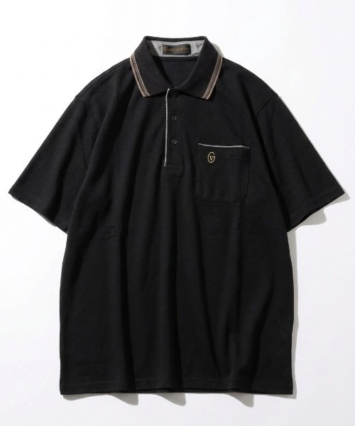 GIANNI VALENTINO(ジャンニヴァレンチノ)の「2026SS GIANNI VALENTINO/ジャンニバレンチ 裏カノコ素材 吸汗速乾 ワンポイントロゴ刺繍 リブラインポロシャツ レディース メンズ(ポロシャツ・メンズ・ネイビー/ブラック/ベージュ/グレー・L/LL/M)」の13枚目の写真