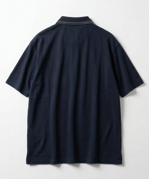 GIANNI VALENTINO(ジャンニヴァレンチノ)の「2026SS GIANNI VALENTINO/ジャンニバレンチ 裏カノコ素材 吸汗速乾 ワンポイントロゴ刺繍 リブラインポロシャツ レディース メンズ(ポロシャツ・メンズ・ネイビー/ブラック/ベージュ/グレー・L/LL/M)」の10枚目の写真