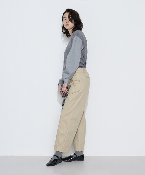 COMME CA（コムサ）の「〔 TALLサイズ 〕 TCポンチ 異素材プルオーバー（Tシャツ/カットソー・レディース・サックスブルー/グレー/ホワイト・15号/13号）」の11枚目の写真