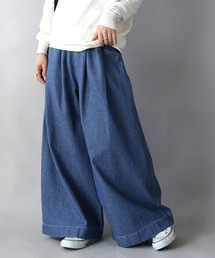 and it_ | コットンデニムタックワイドパンツ(デニムパンツ)