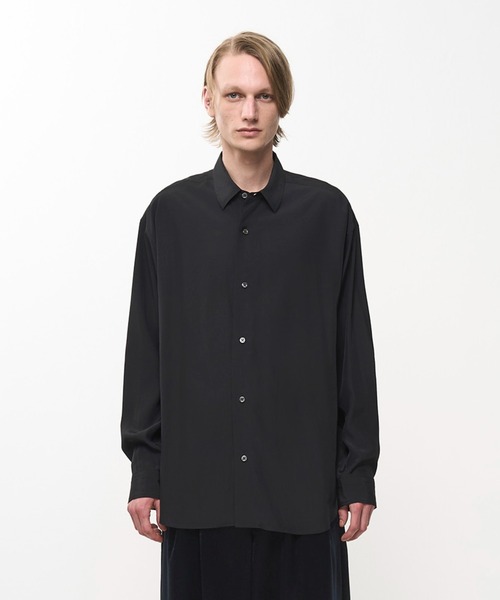 Juha(ユハ)の「DRAPED RAYON SHIRT(シャツ/ブラウス・メンズ・ホワイト/ブラック・4/3)」の2枚目の写真