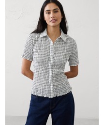 BANANA REPUBLIC FACTORY STORE | BANANA REPUBLIC FACTORY STORE　　シアサッカー スモッキング シャツ(シャツ/ブラウス)