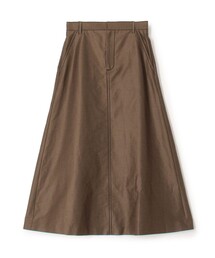 コットンラミーモーススキン トラペーズスカート