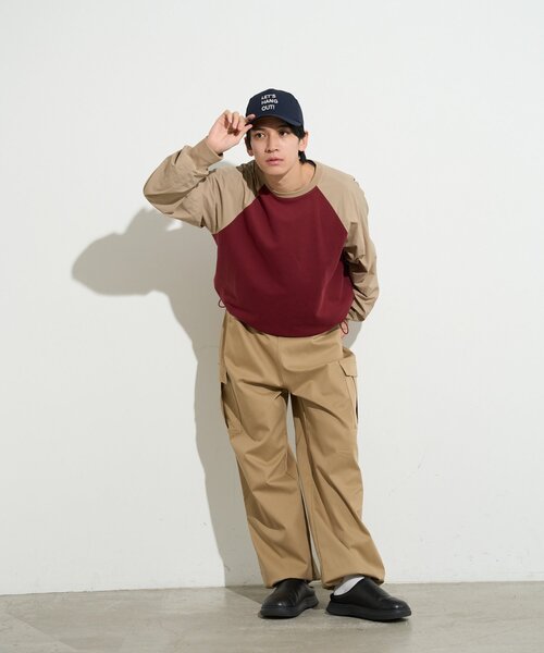 BIRTHDAY BAR（バースデイバー）の「【B-DAY STORE】ワイドカーゴパンツ メンズ（カーゴパンツ・メンズ・ベージュ/ネイビー・0）」の5枚目の写真