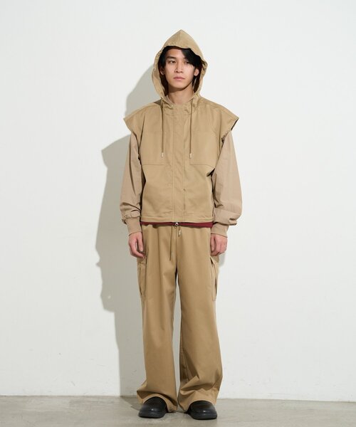 BIRTHDAY BAR（バースデイバー）の「【B-DAY STORE】ワイドカーゴパンツ メンズ（カーゴパンツ・メンズ・ベージュ/ネイビー・0）」の14枚目の写真