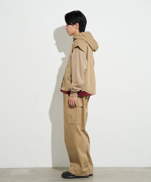 BIRTHDAY BAR（バースデイバー）の「【B-DAY STORE】ワイドカーゴパンツ メンズ（カーゴパンツ・メンズ・ベージュ/ネイビー・0）」の16枚目の写真