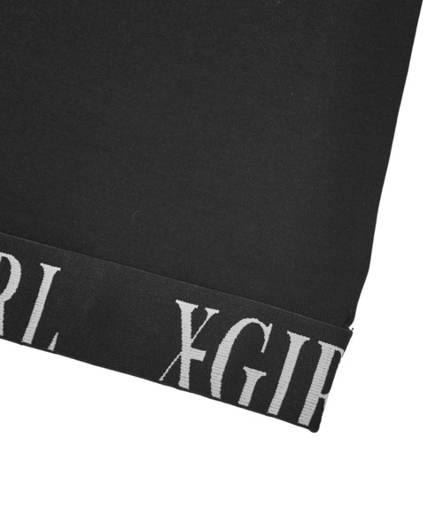 X-girl(エックスガール)の「LOGO JACQUARD HEM TANK TOP(タンクトップ・レディース・ブラック/ホワイト/ピンク・S/M)」の12枚目の写真