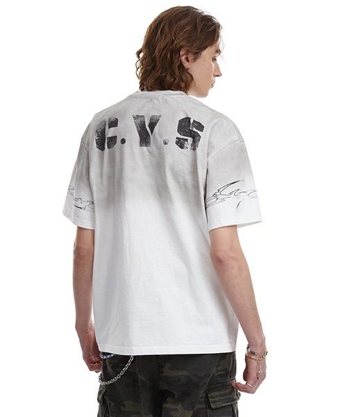 Ressaca(レサーカ)の「オーバーサイズユーズド加工ナンバーロゴプリントTシャツ(Tシャツ/カットソー・メンズ・ホワイト/ブラック・L/XL/M)」の14枚目の写真