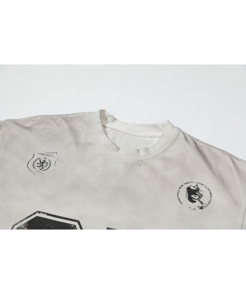 Ressaca(レサーカ)の「オーバーサイズユーズド加工ナンバーロゴプリントTシャツ(Tシャツ/カットソー・メンズ・ホワイト/ブラック・L/XL/M)」の19枚目の写真