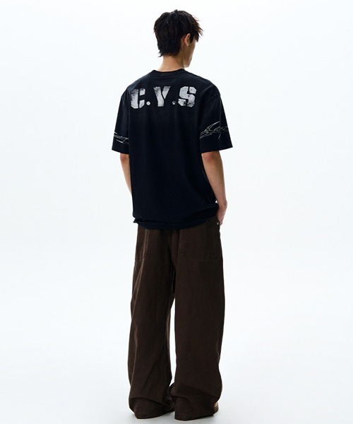 Ressaca(レサーカ)の「オーバーサイズユーズド加工ナンバーロゴプリントTシャツ(Tシャツ/カットソー・メンズ・ホワイト/ブラック・L/XL/M)」の11枚目の写真