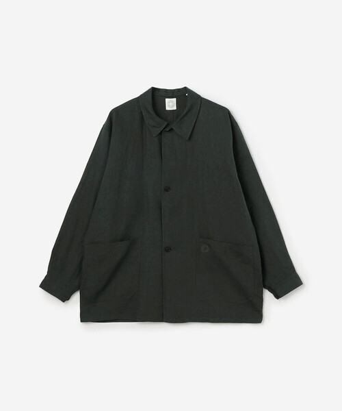 ORCIVAL（オーシバル）の「ORCIVAL | リネン カバーオールシャツ MEN（シャツ/ブラウス・メンズ・ライトグレー/ネイビー/チャコール・5/4）」の3枚目の写真