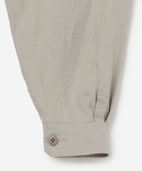 ORCIVAL（オーシバル）の「ORCIVAL | リネン カバーオールシャツ MEN（シャツ/ブラウス・メンズ・ライトグレー/ネイビー/チャコール・5/4）」の5枚目の写真