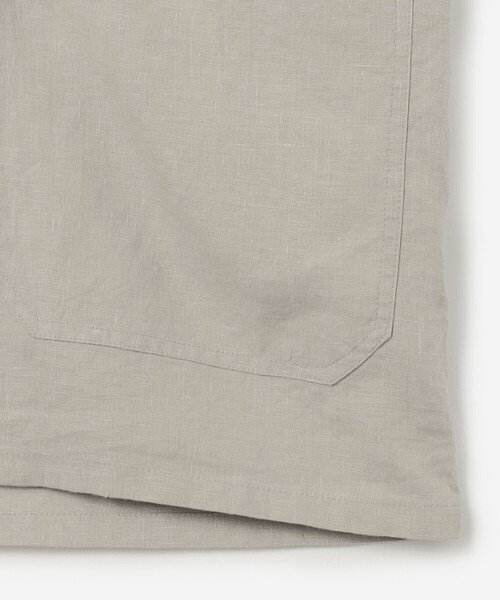 ORCIVAL（オーシバル）の「ORCIVAL | リネン カバーオールシャツ MEN（シャツ/ブラウス・メンズ・ライトグレー/ネイビー/チャコール・5/4）」の6枚目の写真