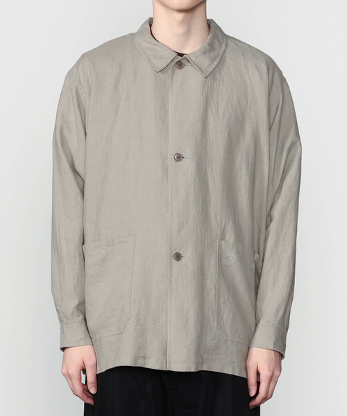 ORCIVAL（オーシバル）の「ORCIVAL | リネン カバーオールシャツ MEN（シャツ/ブラウス・メンズ・ライトグレー/ネイビー/チャコール・5/4）」の14枚目の写真
