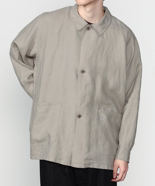 ORCIVAL（オーシバル）の「ORCIVAL | リネン カバーオールシャツ MEN（シャツ/ブラウス・メンズ・ライトグレー/ネイビー/チャコール・5/4）」の13枚目の写真