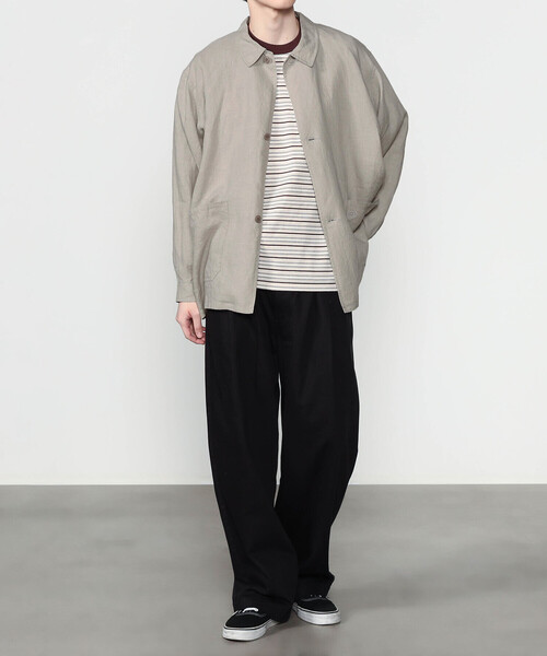 ORCIVAL（オーシバル）の「ORCIVAL | リネン カバーオールシャツ MEN（シャツ/ブラウス・メンズ・ライトグレー/ネイビー/チャコール・5/4）」の11枚目の写真