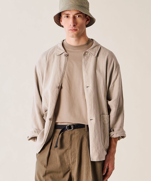 ORCIVAL(オーシバル)の「ORCIVAL | リネン カバーオールシャツ MEN(シャツ/ブラウス・メンズ・ライトグレー/ネイビー/チャコール・5/4)」の8枚目の写真