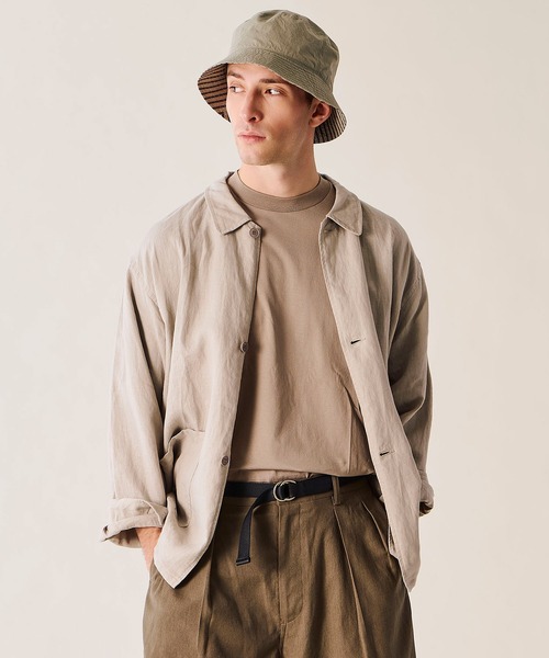 ORCIVAL(オーシバル)の「ORCIVAL | リネン カバーオールシャツ MEN(シャツ/ブラウス・メンズ・ライトグレー/ネイビー/チャコール・5/4)」の9枚目の写真