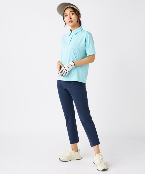 marie claire(マリ・クレール)の「【marie claire:マリ.クレール】レディース半袖シャツ 超接触冷感素材スーパーナイロンクール ゴルフ(シャツ/ブラウス・レディース・ミント/ライトグレー・MEDIUM/X-LARGE)」の18枚目の写真