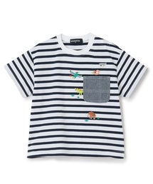 kladskap（クレードスコープ）の「太古の生きものボーダー半袖Tシャツ（Tシャツ/カットソー）」