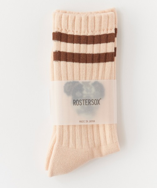 ROSTER SOX（ロスターソックス）の「ROSTER SOX/ロスターソックス DOG ラインデザイン ドッグフェイス クルーソックス 日本製 2026年 夏 夏服（ソックス/靴下・レディース・ホワイト/オレンジ・23-25cm）」の14枚目の写真