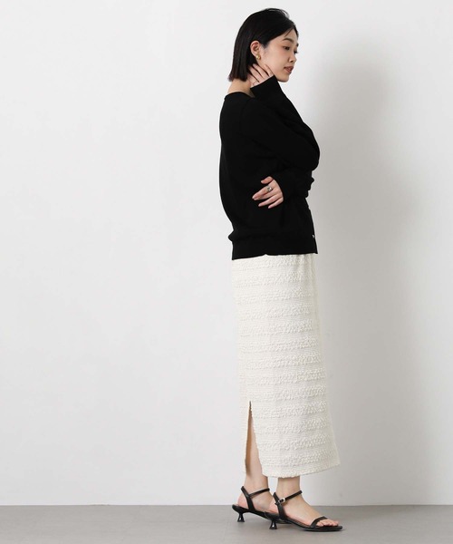 Gready Brilliant（グレディブリリアン）の「レースタイトスカート（スカート・レディース・オフホワイト/ブラック・38）」の4枚目の写真