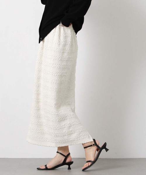 Gready Brilliant（グレディブリリアン）の「レースタイトスカート（スカート・レディース・オフホワイト/ブラック・38）」の8枚目の写真