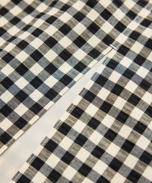 ROPE'（ロペ）の「[美人スカート]リネン混ギンガムチェックポケット付きタイトスカート/26SS・イージーケア（スカート・レディース・ブラック系その他・38/36）」の21枚目の写真