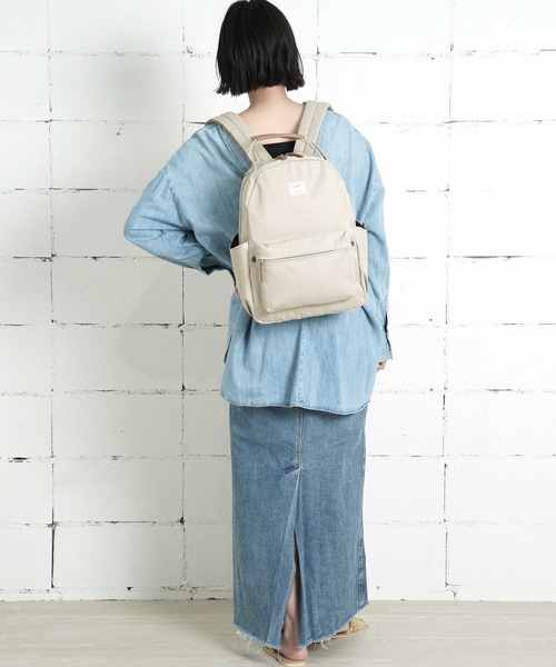 anello GRANDE(アネログランデ)の「"02"≪anello GRANDE≫motte/モッテ 8ポケット/15L もちっとハンドル ラウンド リュック(バックパック/リュック・レディース・サンドベージュ/グレー/ブルーグレー/ブラック・ONE SIZE)」の11枚目の写真