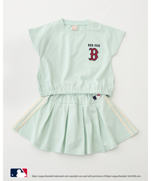 petit main(プティマイン)の「【MLB/リンク】カットセットアップ(セットアップ・キッズ・トップグレー/ライトブルー/エメラルド・90cm/130cm/100cm/120cm/110cm/80cm)」の3枚目の写真