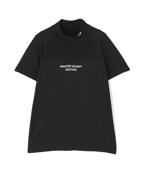 MASTER BUNNY EDITION(マスターバニーエディション)の「コンピュータージャガード半袖ハイネックカットソー(Tシャツ/カットソー・レディース・ブラック・MEDIUM)」の5枚目の写真