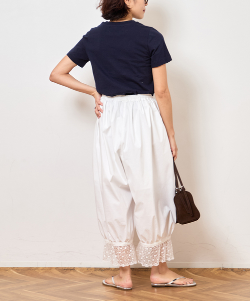 Bonum(ボナム)の「LACE HEM BALLOON パンツ(その他パンツ・レディース・ホワイト・FREE)」の9枚目の写真