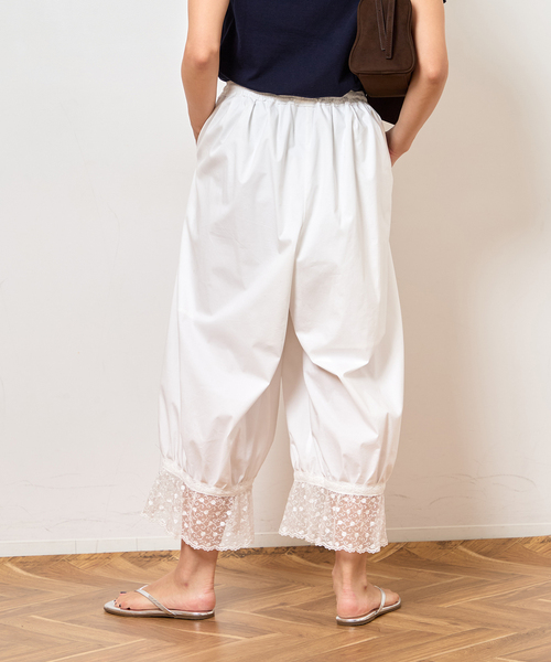 Bonum(ボナム)の「LACE HEM BALLOON パンツ(その他パンツ・レディース・ホワイト・FREE)」の12枚目の写真