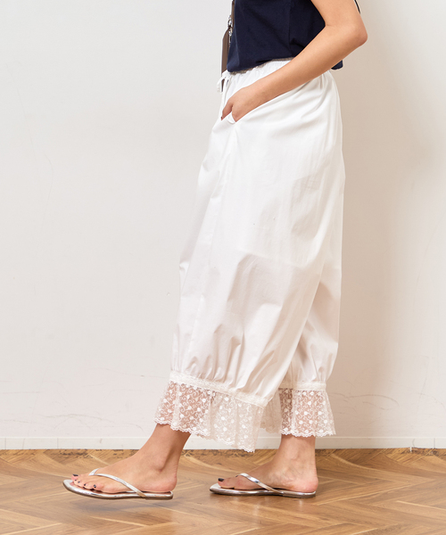 Bonum(ボナム)の「LACE HEM BALLOON パンツ(その他パンツ・レディース・ホワイト・FREE)」の13枚目の写真