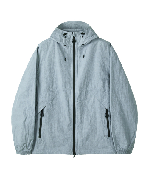 KALAPATTHAR（カラパタール）の「AIRY RIPSTOP NYLON TWO-WAY WIND BREAKER - LIGHT BLUE（ナイロンジャケット・メンズ・その他・MEDIUM/LARGE/X-LARGE）」の8枚目の写真