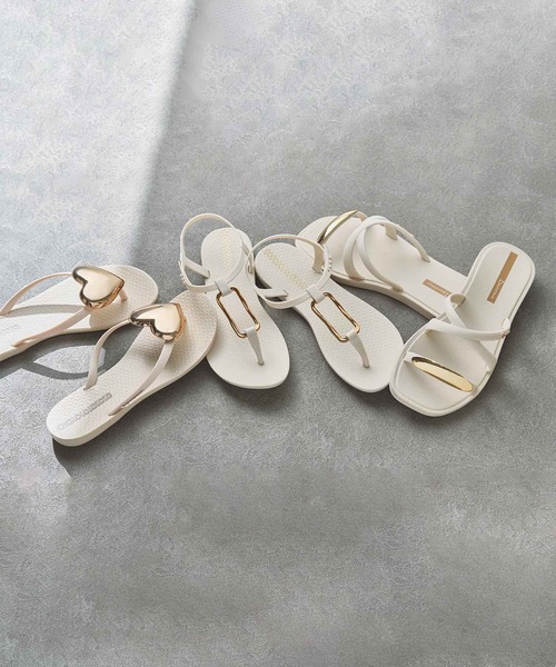 IPANEMA（イパネマ）の「Ipanema / “METAL CHIC SLIDE” サンダル（サンダル・レディース・ブラウン/ベージュ/ブラック・37/36/38/35/34）」の4枚目の写真