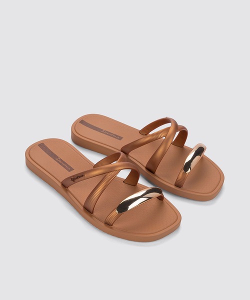 IPANEMA（イパネマ）の「Ipanema / “METAL CHIC SLIDE” サンダル（サンダル・レディース・ブラウン/ベージュ/ブラック・37/36/38/35/34）」の8枚目の写真