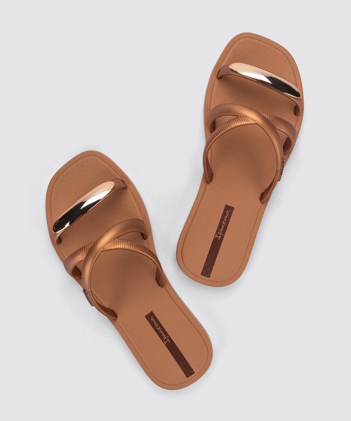 IPANEMA（イパネマ）の「Ipanema / “METAL CHIC SLIDE” サンダル（サンダル・レディース・ブラウン/ベージュ/ブラック・37/36/38/35/34）」の9枚目の写真