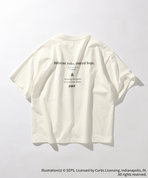 RAGEBLUE（レイジブルー）の「【THE SATURDAY EVENING POST】コラボプリントTシャツ（Tシャツ/カットソー・メンズ・ライトブルー/ホワイト/イエロー/ダークグレー・MEDIUM/LARGE）」の6枚目の写真