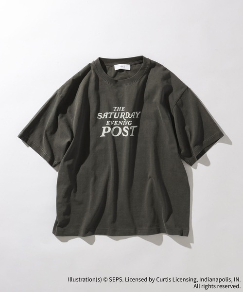 RAGEBLUE（レイジブルー）の「【THE SATURDAY EVENING POST】コラボプリントTシャツ（Tシャツ/カットソー・メンズ・ライトブルー/ホワイト/イエロー/ダークグレー・MEDIUM/LARGE）」の7枚目の写真