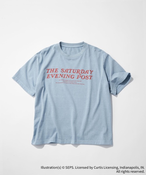 RAGEBLUE（レイジブルー）の「【THE SATURDAY EVENING POST】コラボプリントTシャツ（Tシャツ/カットソー・メンズ・ライトブルー/ホワイト/イエロー/ダークグレー・MEDIUM/LARGE）」の11枚目の写真