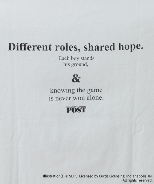 RAGEBLUE（レイジブルー）の「【THE SATURDAY EVENING POST】コラボプリントTシャツ（Tシャツ/カットソー・メンズ・ライトブルー/ホワイト/イエロー/ダークグレー・MEDIUM/LARGE）」の20枚目の写真