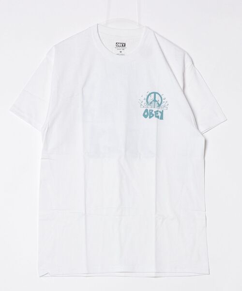 OBEY(オベイ)の「【T18】【OBEY/オベイ】 CITY BLOCK T-SHIRT(Tシャツ/カットソー・メンズ・ブラック/ホワイト・X-LARGE/MEDIUM/LARGE)」の2枚目の写真