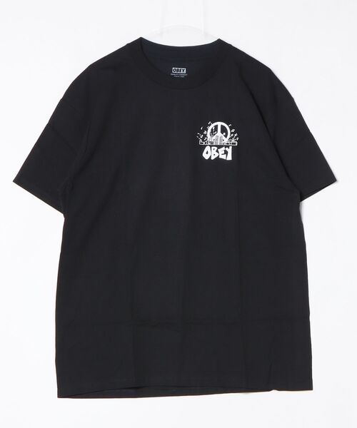 OBEY(オベイ)の「【T18】【OBEY/オベイ】 CITY BLOCK T-SHIRT(Tシャツ/カットソー・メンズ・ブラック/ホワイト・X-LARGE/MEDIUM/LARGE)」の1枚目の写真