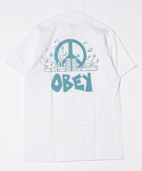 OBEY(オベイ)の「【T18】【OBEY/オベイ】 CITY BLOCK T-SHIRT(Tシャツ/カットソー・メンズ・ブラック/ホワイト・X-LARGE/MEDIUM/LARGE)」の3枚目の写真