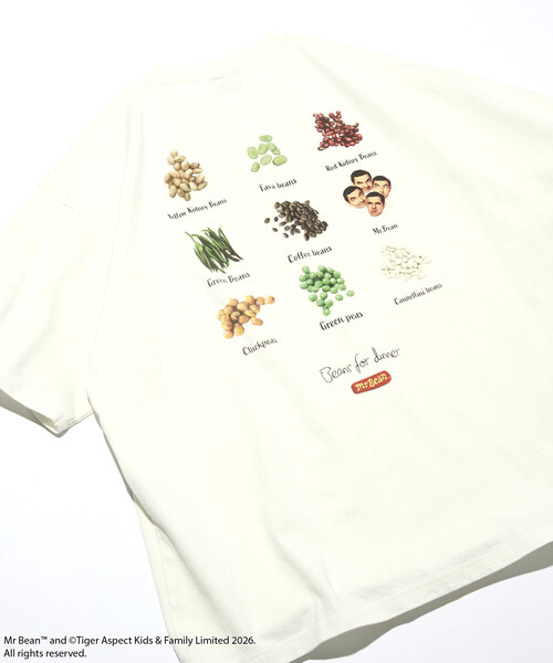 希少　ユージュアル・サスペクツ Mr. Bean ミスター ビーン Tシャツ Mr. Bean/ミスタービーン Beans Tee／ビーンズ クルーネック バック