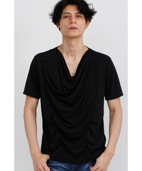 TORNADO MART（トルネードマート）の「ｼｬｰﾘﾝｸﾞﾄﾞﾚｰﾌﾟﾊﾝｿﾃﾞｶｯﾄｿｰ（Tシャツ/カットソー・メンズ・ブラック/ホワイト・M/L/LL）」の12枚目の写真