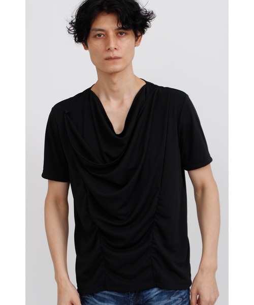 TORNADO MART（トルネードマート）の「ｼｬｰﾘﾝｸﾞﾄﾞﾚｰﾌﾟﾊﾝｿﾃﾞｶｯﾄｿｰ（Tシャツ/カットソー・メンズ・ブラック/ホワイト・M/L/LL）」の13枚目の写真