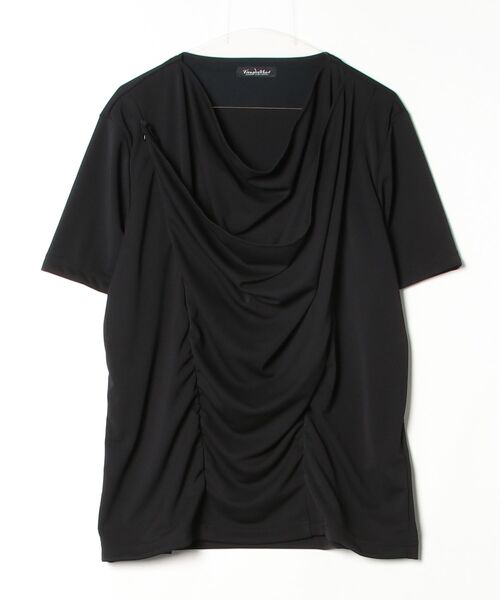 TORNADO MART（トルネードマート）の「ｼｬｰﾘﾝｸﾞﾄﾞﾚｰﾌﾟﾊﾝｿﾃﾞｶｯﾄｿｰ（Tシャツ/カットソー・メンズ・ブラック/ホワイト・M/L/LL）」の18枚目の写真